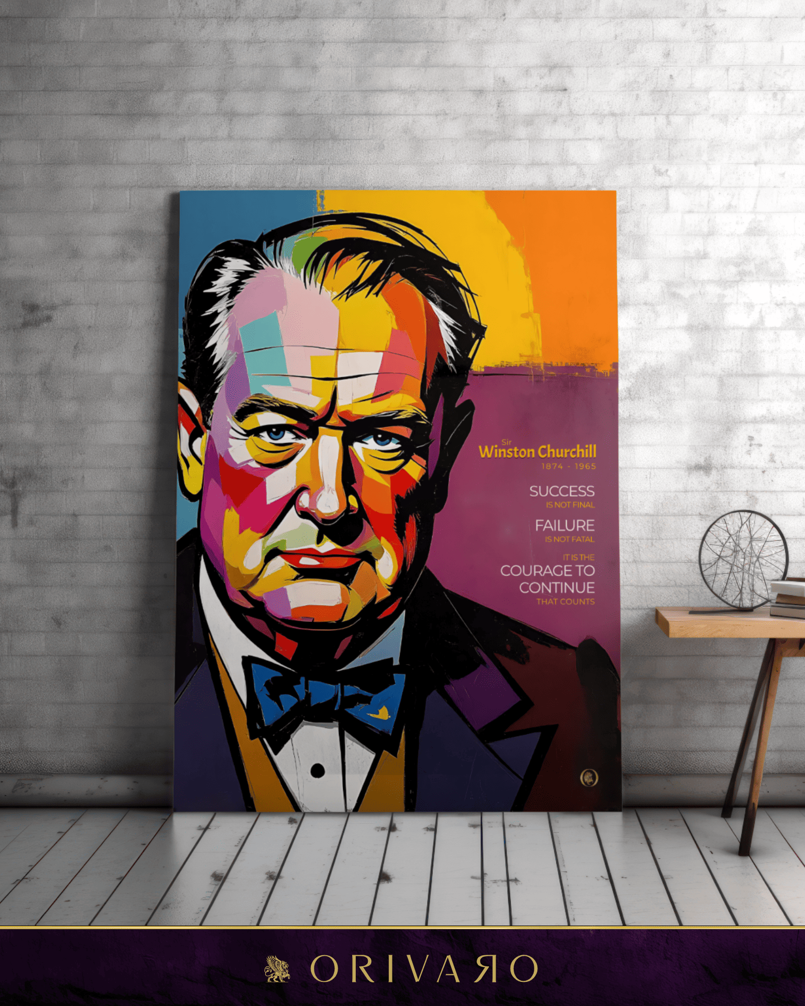 Courage to continue. Churchill.