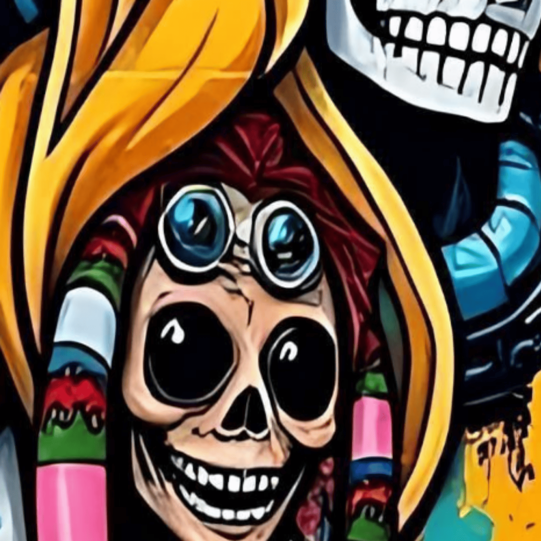 Sunset Skull Squad Art Print