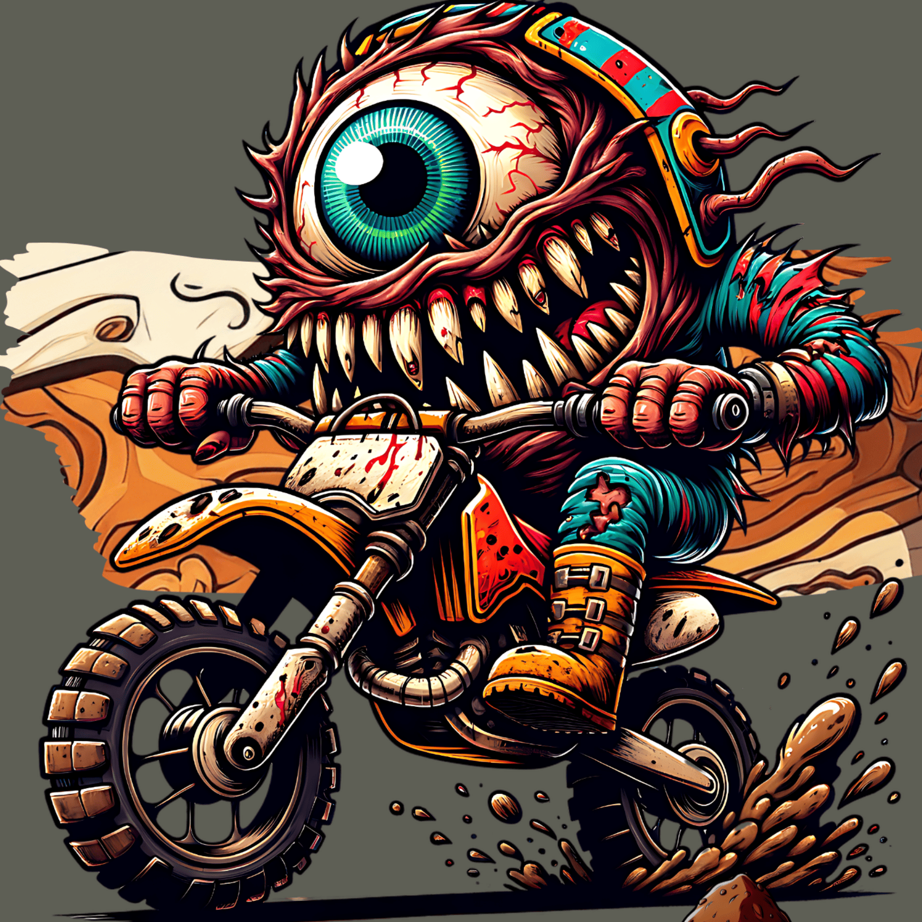 Throttleye - Motocross T-shirt